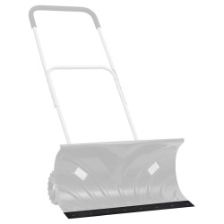 Bordure en caoutchouc de chasse-neige noir 180x15x2 cm 