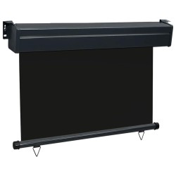 Auvent latéral de balcon 85x250 cm noir 
