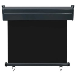 Auvent latéral de balcon 85x250 cm noir 