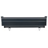 Auvent latéral de balcon 85x250 cm noir 