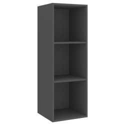 Meuble TV mural Gris 37x37x107 cm Bois d’ingénierie 