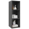 Meuble TV mural Gris 37x37x107 cm Bois d’ingénierie 