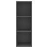 Meuble TV mural Gris 37x37x107 cm Bois d’ingénierie 