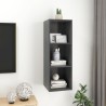 Meuble TV mural Gris 37x37x107 cm Bois d’ingénierie 