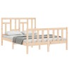 Cadre de lit sans matelas 140x190 cm bois de pin massif 