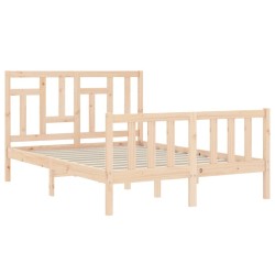 Cadre de lit sans matelas 140x190 cm bois de pin massif 
