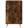 Table de chevet chêne fumé 40x40x66 cm bois d'ingénierie 