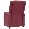 Fauteuil inclinable Rouge bordeaux Tissu 