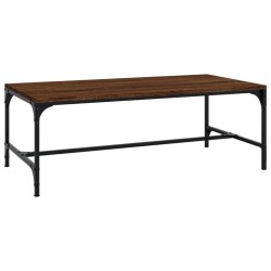 Table basse Chêne marron 80x50x35 cm Bois d'ingénierie 