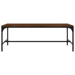 Table basse Chêne marron 80x50x35 cm Bois d'ingénierie 
