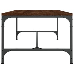Table basse Chêne marron 80x50x35 cm Bois d'ingénierie 