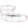 Cadre de lit sans matelas 135x190 cm bois massif 