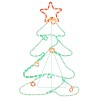 Figurine d'arbre de Noël avec 144 LED 88x56 cm 