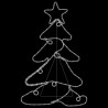 Figurine d'arbre de Noël avec 144 LED 88x56 cm 