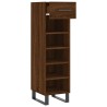Meuble à chaussures chêne marron 30x35x105 cm bois d'ingénierie 