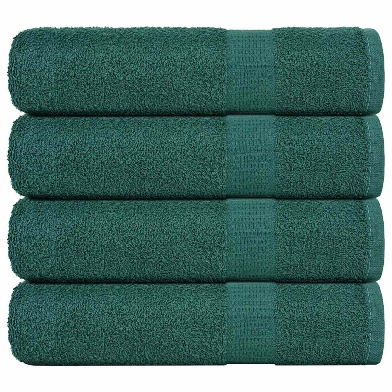 Serviettes de bain 4 pcs vert 100x150 cm 360 g/m² 100% coton 