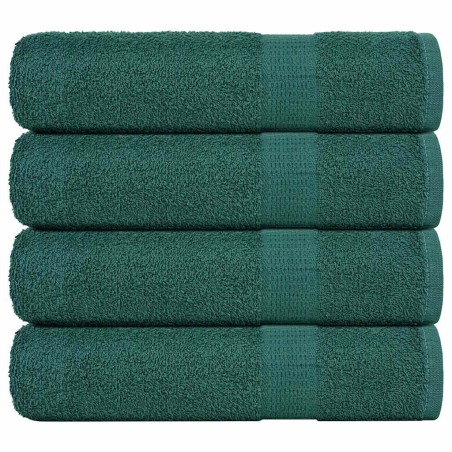 Serviettes de bain 4 pcs vert 100x150 cm 360 g/m² 100% coton 
