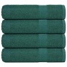 Serviettes de bain 4 pcs vert 100x150 cm 360 g/m² 100% coton 