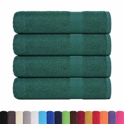 Serviettes de bain 4 pcs vert 100x150 cm 360 g/m² 100% coton 