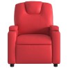 Fauteuil inclinable Rouge Similicuir 