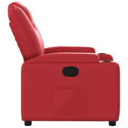 Fauteuil inclinable Rouge Similicuir 