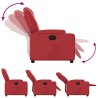 Fauteuil inclinable Rouge Similicuir 