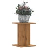 Supports pour plantes 2 pcs chêne artisanal bois d'ingénierie 
