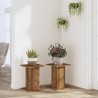 Supports pour plantes 2 pcs chêne artisanal bois d'ingénierie 