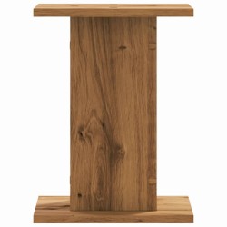 Supports pour plantes 2 pcs chêne artisanal bois d'ingénierie 