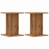 Supports de haut-parleurs 2 pcs chêne artisanal bois ingénierie 