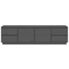 Meuble TV Gris 176x37x47,5 cm Bois de pin massif 