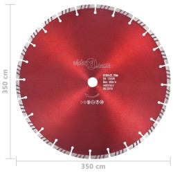 Disque de coupe diamanté avec turbo Acier 350 mm 