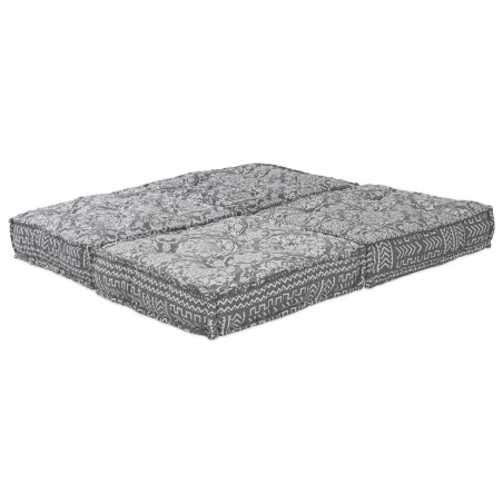 Canapé convertible modulable pour 2 personnesen tissu gris clair 