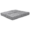 Canapé convertible modulable pour 2 personnesen tissu gris clair 