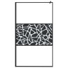 Paroi de douche avec étagère Noir 115x195cm Verre ESG&Aluminium 