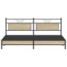 Cadre de lit en métal sans matelas chêne sonoma 193x203 cm 
