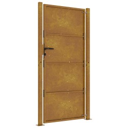 Portail de jardin 105x180 cm acier corten 