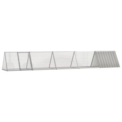 Cage pour lapin Gris 504,5x80,5x71 cm Acier galvanisé 