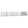 Cage pour lapin Gris 504,5x80,5x71 cm Acier galvanisé 