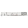 Cage pour lapin Gris 504,5x80,5x71 cm Acier galvanisé 