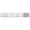 Cage pour lapin Gris 504,5x80,5x71 cm Acier galvanisé 