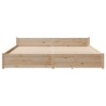 Cadre de lit sans matelas 180x200 cm bois massif de pin 