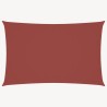 Voile de parasol tissu oxford rectangulaire 2,5x5 m terre cuite 