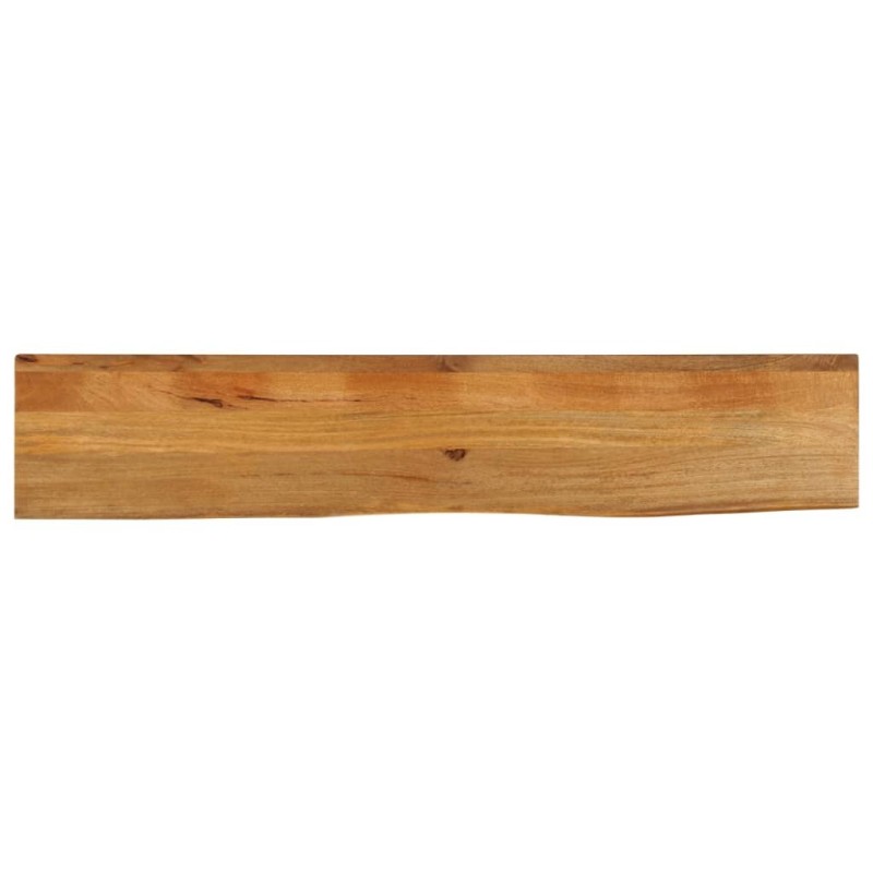 Dessus de table à bord vivant 180x40x3,8cm bois massif manguier 