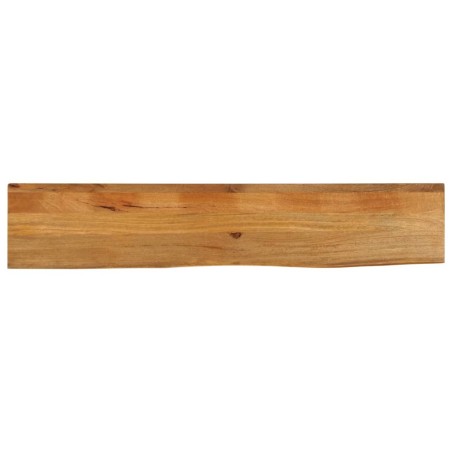 Dessus de table à bord vivant 180x40x3,8cm bois massif manguier 