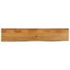 Dessus de table à bord vivant 180x40x3,8cm bois massif manguier 