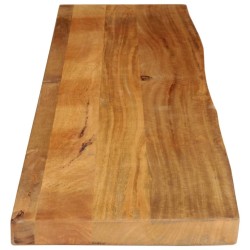 Dessus de table à bord vivant 180x40x3,8cm bois massif manguier 