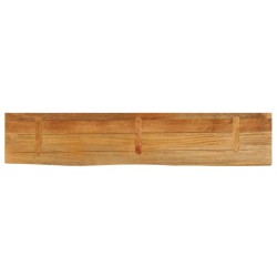 Dessus de table à bord vivant 180x40x3,8cm bois massif manguier 
