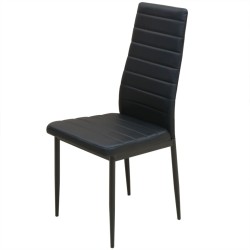 Ensemble table et chaise de salle à manger 5 pièces noir 