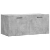 Armoire murale gris béton 80x36,5x35 cm bois d'ingénierie 